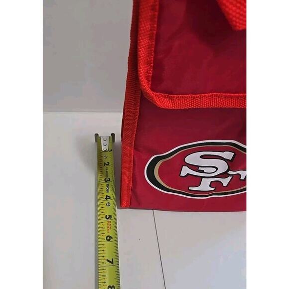 NFL San Francisco 49ERS Insulated Lunch Bag With hook loop Closure NWT - Picture 10 of 14